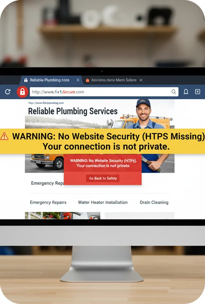 No Website Security (HTTPS Missing)
