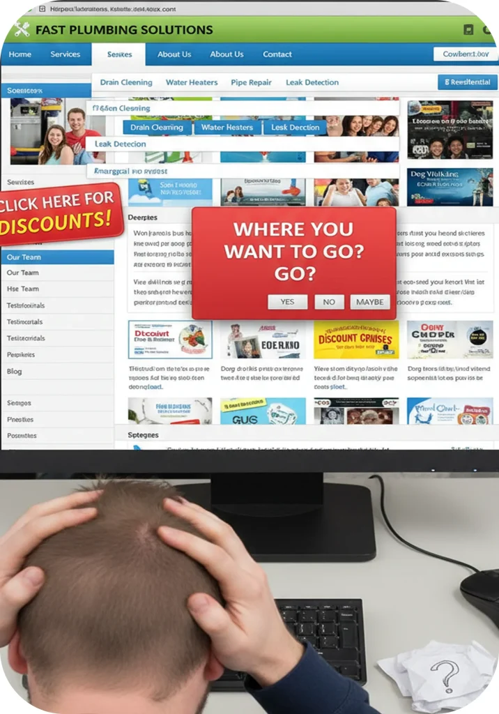 Poor Website Navigation That Confuses Visitors