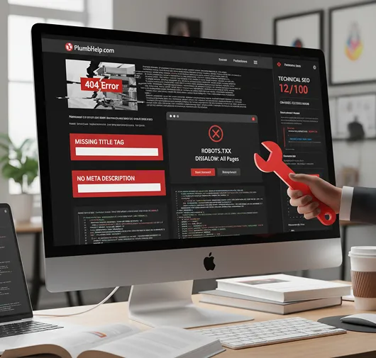 Technical SEO Problems and Missing On-Page SEO Elements