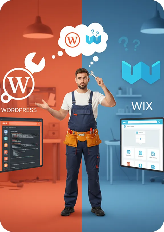 Ease of Use WordPress vs Wix