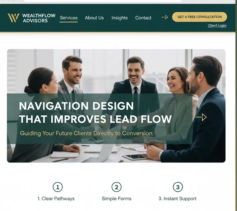 Navigation Design That Improves Lead Flow