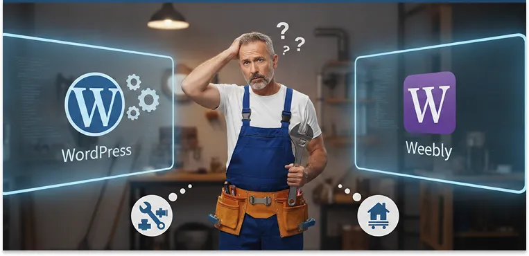WordPress vs Weebly for Plumbing Websites